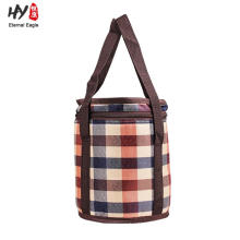 Folding Picnic Basket Insulated Cooler Shopping Bag